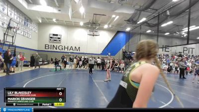 100+ Quarterfinal - Lily Blakesley, Champions Wrestling Club vs Marion Granger, Wasatch Wrestling Club