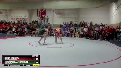 157 lbs Cons. Round 4 - Jeremiah Baumgardner, Monte Vista vs David Vreeken, Montezuma Cortez