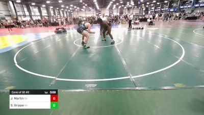 220 lbs Consi Of 32 #2 - Joseph Martin, GA vs Sebastian Grippa, OH