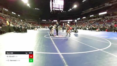 190 lbs Round Of 16 - Brokton Borelli, Los Banos vs Carter Vannest, Pitman