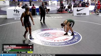 170 lbs Champ. Round 2 - Daniel Torres, Golden Valley (Bakersfield) High School Wrestling vs Kai Ford, California