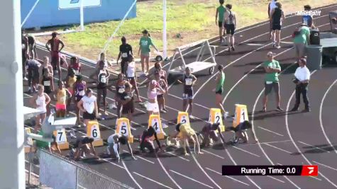 Youth Girls' 100m Hurdles, Prelims 7 - Age 17-18