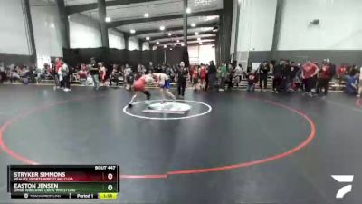 149 lbs Semifinal - Stryker Simmons, Reality Sports Wrestling Club vs Easton Jensen, Omak Wrecking Crew Wrestling