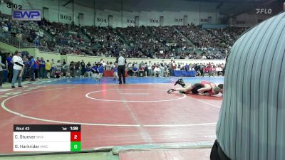 118 lbs Round Of 64 - Camden Stuever, Skiatook Bulldog Wrestling vs Gavin Harkrider, Midwest City Bombers