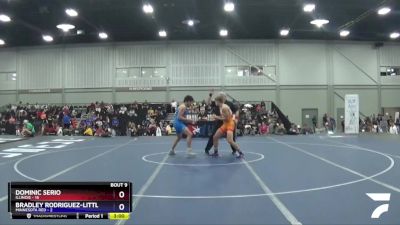 160 lbs Quarters & 1st Wb (16 Team) - Dominic Serio, Illinois vs Bradley Rodriguez-Little, Minnesota Red