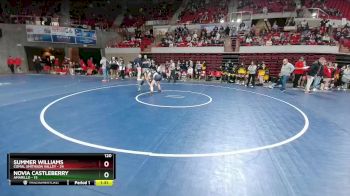 120 lbs Semis (4 Team) - Summer Williams, Comal Smithson Valley vs Novia Castleberry, Amarillo