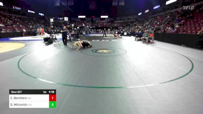 170 lbs Round Of 32 - Caleb Borchers, Vacaville (SJ) vs David Mitrovich, Eastlake (SD)