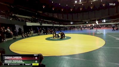 44 lbs Cons. Round 2 - Thomas Carreon, Smithfield Youth Wrestling vs Brooks McDougal, Poquoson Athletic Association