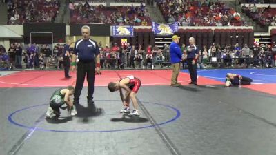 54 lbs Champ. Round 1 - Zach Cormier, Billings Wrestling Club vs Gavin Struble, Belgrade Wrestling Club