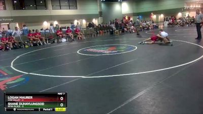 120 lbs Round 2 (16 Team) - Shane Duhaylungsod, NFWA Black vs Logan Maurer, Cow Valley