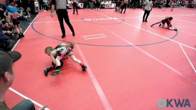 49 lbs Semifinal - Beau Russell, ReZults Wrestling vs Bracen Bloxsom, Ponca City Wildcat Wrestling