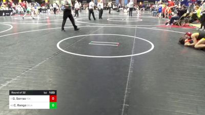 100 lbs Round Of 32 - Colton Rango, Delaware Valley vs Olympic Serrao, Fox Chapel