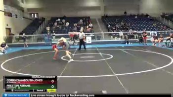 106 lbs 2nd Wrestleback (8 Team) - Preston Abrams, Creekview vs Corbin Xayabouth-Jones, Alexander