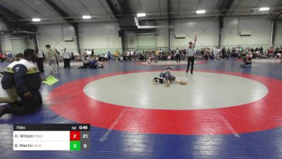 75 lbs Rr Rnd 1 - Hunter Wilson, Dragons Junior Wrestling Club vs Brian Martin, West Forsyth