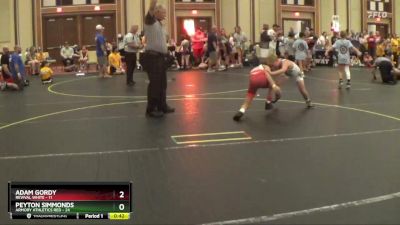 75 lbs Round 5 (6 Team) - Peyton Simmonds, Armory Athletics Red vs Adam Gordy, Revival White