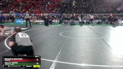 5A 98 lbs Semifinal - Rocco White, Coeur D Alene vs Brand`n Edstrom, Madison