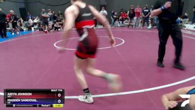 120 lbs Cons. Round 4 - Aidyn Johnson, WA vs Madden Sandoval, OR