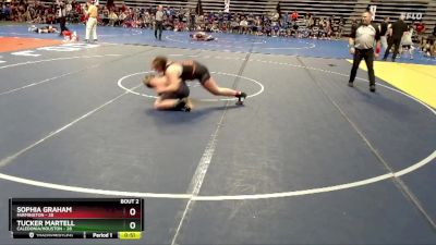 215 lbs Quarterfinals (8 Team) - Tucker Martell, Caledonia/Houston vs Sophia Graham, Farmington