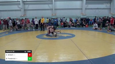 C-114 Mats 5-8 4:30pm lbs Round Of 32 - Xaden Willett, WV vs Brock Frederick, NY