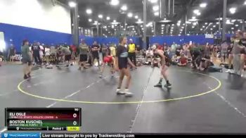 90 lbs Round 3 (6 Team) - Boston Kuschel, Untouchables Purple vs Eli Ogle, Combative Sports Athletic Center
