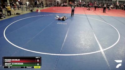 64 lbs Quarterfinal - Brody Schroeder, Pine Island vs Masen Skoblik, Wabasso