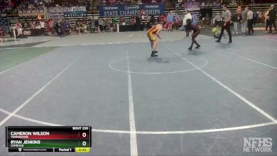 D 2 132 lbs Cons. Round 3 - Cameron Wilson, Terrebonne vs Ryan Jenkins, Comeaux