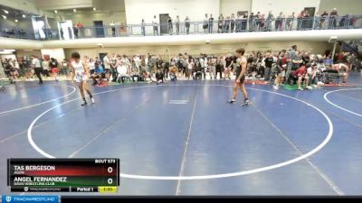 144 lbs Cons. Round 4 - Angel Fernandez, Davis Wrestling Club vs Tas Bergeson, Agon