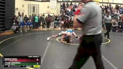 126 lbs Cons. Round 2 - Mateo Mack, Tol. St. John`s Jesuit vs Tyler Henderly, Anthony Wayne