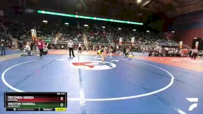 2A-113 lbs Cons. Round 2 - Weston Haskell, Moorcroft vs Tryzmen Green, Shoshoni