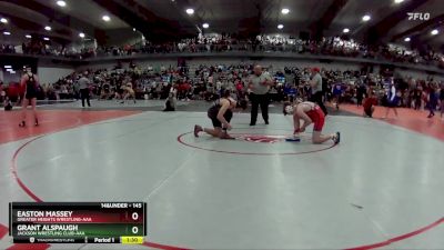 145 lbs Semifinal - Easton Massey, Greater Heights Wrestling-AAA vs Grant Alspaugh, Jackson Wrestling Club-AAA