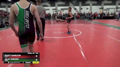 102 lbs Quarterfinal - Wyatt Hamilton, CLFO vs Miles Dorazio, BWHS