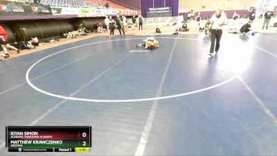 112-118 lbs Round 2 - Kiyan Simon, Alabama Takedown Academy vs Matthew Krawczenko, Arizona