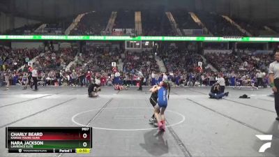 45 lbs 1st Place Match - Charly Beard, Kansas Young Guns vs Nara Jackson, Lawrence Elite