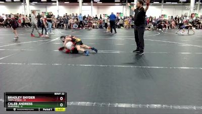 60 lbs Round 6 (8 Team) - Caleb Andress, Warhawks vs Bradley Snyder, Terps Xpress