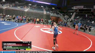 67 lbs Semifinal - Coy Robertson, High Plains Thunder Wrestling Club vs Kai Spears, Team Braves Wrestling Club