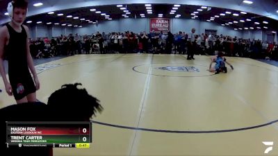 83 lbs Cons. Round 1 - Trent Carter, Virginia Team Predators vs Mason Fox, Eastern Loudoun WC