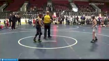 82 lbs Round 3 (4 Team) - Jordan Carringer, Michigan Raiders vs Alex Leon, Rhino Elite