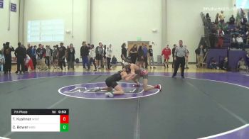 120 lbs 7th Place - Tanner Kushner, Westmont Hillto vs Colin Bower, Middletown