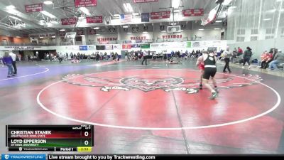 157 lbs Champ. Round 2 - Christian Stanek, Unattached Iowa State vs Loyd Epperson, Ottawa University