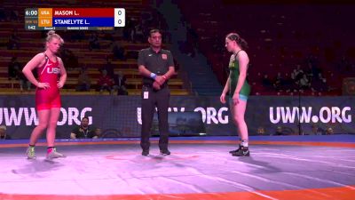 55 kg - Lauren Mason, USA vs Laura Stanelyte, LTU