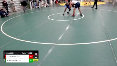 285 lbs Champ. Round 2 - Laith Ibrahim, Colorado School Of Mines vs Markel Nicholson, Colorado State University - Pueblo