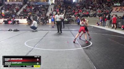 55 lbs Cons. Round 3 - Kane Griekspoor, Maize vs Hogan Bartlett, Atchison