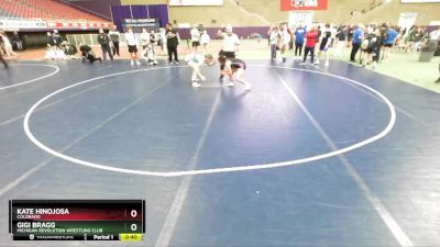 115 lbs Cons. Round 2 - Kate Hinojosa, Colorado vs Gigi Bragg, Michigan Revolution Wrestling Club