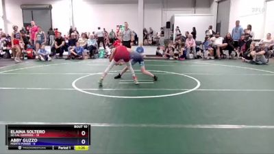 75 lbs Round 4 (6 Team) - Elaina Soltero, So Cal Hammers vs Abby Guzzo, Misfits Power