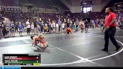 63 lbs Quarterfinal - Mack Taylor, Erie Tigers Wrestling Club vs Liam Wright, Bear Cave Wrestling Club