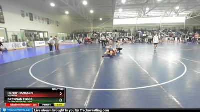 165 lbs Quarterfinal - Brennan Higgs, Talons Wrestling Club vs Henry Hanssen, Wasatch