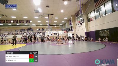 100 lbs Rr Rnd 1 - Maggie Martinez, Team Tulsa Gold vs Beckhem Fields, Cowboy Wrestling Club