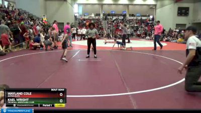 60 lbs Quarterfinal - Kael Wright, Techfall Wrestling Club vs Wayland Cole, Alpha Elite