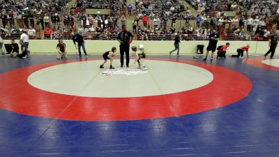 54 lbs Quarterfinal - Jaxon Fender, Woodstock City Wrestling vs Cooper Brown, Rockmart Takedown Club