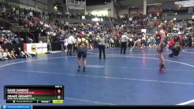 112 lbs Champ. Round 1 - Drake Hegarty, Open Mats Wrestling Club vs Gage Sandoz, Valentine Wrestling Club